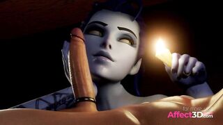 Famous Game Girls Gives Hot Blowjob in a 3D Animation Compilation by Vulpeculy