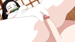 Demon Slayer Nezuko Kamado anime cartoon hentai cowgirl Mitsuri Naruto Kunoichi Trainer Sakura MILF