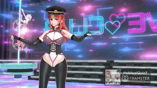 mmd r18 Love & Joy in latex suit 3d hentai captain sex officer 3d hentai