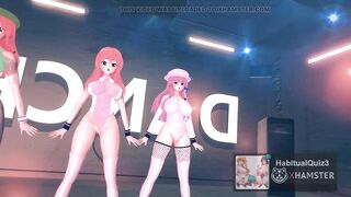 mmd r18 Ecksa size in Leotard Scarlet Devil Mansion lewd event dance 3d hentai