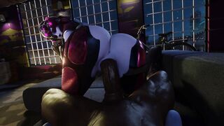 (WIDOWMAKER'S EXTREME ANAL) Huge black cock in her round ass - (EXTREME DEEPTHROAT, BIG ASS, HENTAI IN 4K) by SaveAss