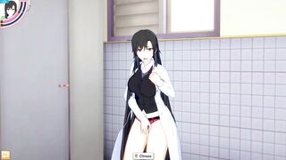 Shizuka Sensei Masturbating in Koikatsu