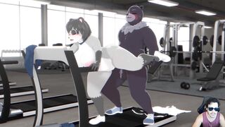 Raccoon cogida en el Gym ( by OmegaOzone)