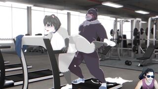 Raccoon cogida en el Gym ( by OmegaOzone)