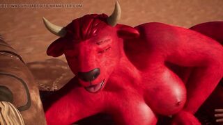 Demonic Female Monster Likes Anal - 3D Animation