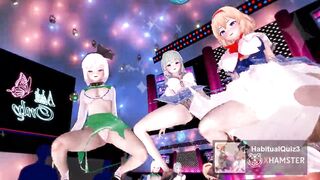 mmd r18 Hypnotic Youmu Sanae de Ghost Dance Kai sexy babe 3d hentai