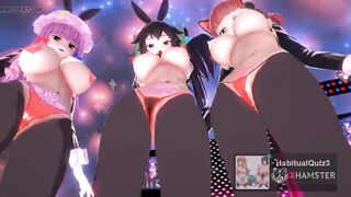 mmd r18 R18 Gyaku Bunny Orin Oku Pache de Ghost Dance Kai transparent 3d hentai