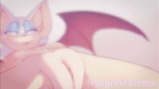 【Lewd Animation Dub】 "Rouge Showing Off Her Perfect Gem of a Pussy~" 【Art: kcanon】