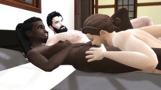 Black Girl Fucked by 2 White Males
