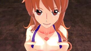 Nami titi fucked and blow job | one piece