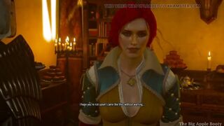 Triss comes home and fucks Geralt Witcher 3 Happy Ending