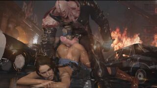 Huge Cock Nemesis Fucks Jill Hard Resident Evil Hentai 3D
