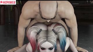Harley Quinn Bends Over Rough Sex