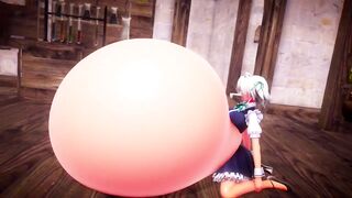 Sakuya's Bubble Potion Belly Bloating | Imbapovi