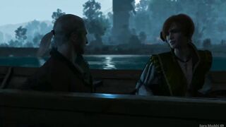Big boobs Shani and Geralt Boat Sex Witcher 3