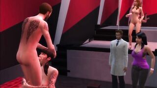 Sims - Public Sex At Strip Club