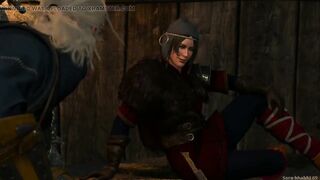 Geralt defeats Jutta the Iron Maiden So she Spread her legs for him Witcher 3