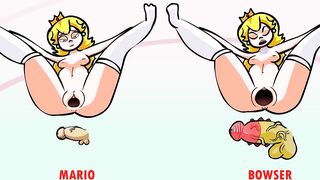 HOT PEACH AND BOWSER FUCKING compilation 2023! Rule34