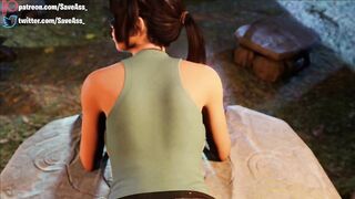 Lara Croft BBC Rough Anal - Lara Croft fucked by a huge black cock (Anal Sex, Anal Creampie, 3D Animation) by SaveAss