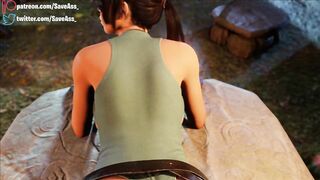Lara Croft BBC Rough Anal - Lara Croft fucked by a huge black cock (Anal Sex, Anal Creampie, 3D Animation) by SaveAss