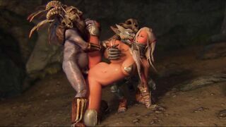 Female Goblin slayer threesome