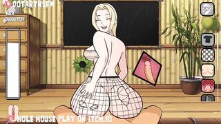 Tsunade Riding Reverse Cowgirl X Ray Creampie Fishnets Big Boobs - Hole House