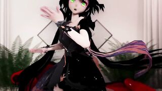 Luo Tianyi Vocaloid Hentai Dance and Sex MMD 3D Black Hair Color Edit Smixix