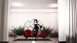 Luo Tianyi Vocaloid Hentai Dance and Sex MMD 3D Black Hair Color Edit Smixix