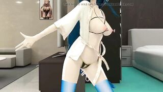 Genshin Impact Shogun Raiden Dance Hentai Tomboy Song Mmd 3D Blue Hair Color Edit Smixix
