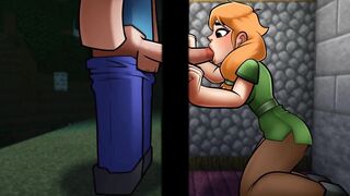 Minecraft Hentai Horny Craft - Part 1 - Alex Sucks A Big Dick By LoveSkySan69