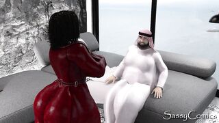Instagram Model pt. #1 - Wealthy Dubai Prince Eats Big Ass Ebony Social Media Influencer's Pussy