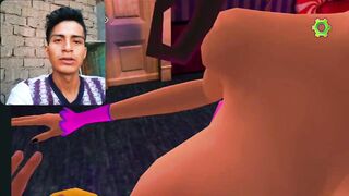 Zuzu fucks her stepbrother (video games) Ends in orgasm