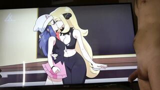 AneKoi Japanese Anime Hentai Uncensored Dawn Fucked Cynthia In Lesbian Pokémon Games By Seeadraa