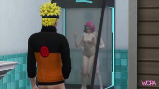 Naruto spying on Sakura having sex with Sasuke - Fucking husband from the front
