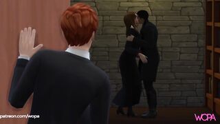 Hermione having sex with Viktor Krum in front of Ron - Yule Ball with lots of sex