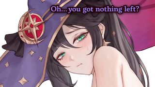Hentai JOI TEASER - Mona Drains Your Wallet... and Your Balls [Genshin Impact] (Multiple Endings)