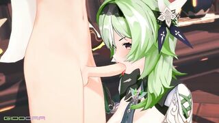 Sound Eula Genshin Impact - GIDDORA - Green Hair Color Edit Smixix