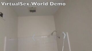 A Video Demo of using AR & VR to experience doggy style with a big tit coed in the bathroom