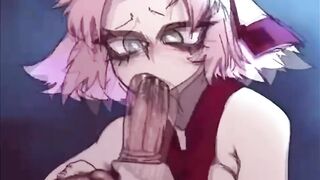 【R18 Animation Dub】 Sakura Shows Her Love for Sasuke~ 【Art by: LordMoku】