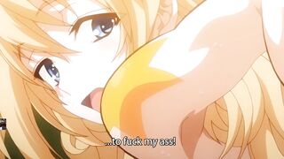 Two sexy baseball girls with big boods and big ass fuck with big dildo and big dick hentai anime sex