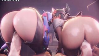 REALISTIC 3D ANIMATION BIG ASS ORGY