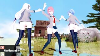 【KKS／MMD】"Masked bitcH" 拉姆 愛蜜莉雅 雷姆【Re:ゼロから始める異世界生活】