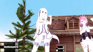【KKS／MMD】"Masked bitcH" 拉姆 愛蜜莉雅 雷姆【Re:ゼロから始める異世界生活】