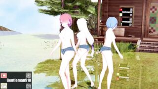 【KKS／MMD】"Masked bitcH" 拉姆 愛蜜莉雅 雷姆【Re:ゼロから始める異世界生活】