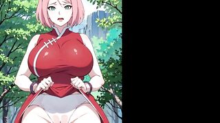 Sakura Compilation (Naruto/Artificial Intelligence Art)