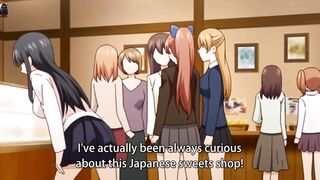 Two cute virgin lesbian shopkeepers with big boods and big ass with big dick hentai anime sex