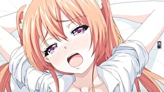 My Horny sexy virgin girlfriend small boobs and tight pussy first time sex big dick anime hentai