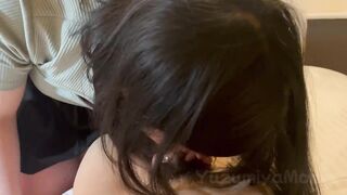 A slut who loves dicks gives a blowjob to a man who is not dating ♡(japanese hentai amateur ohogoe )
