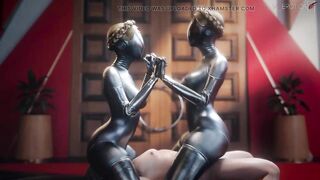 Atomic Heart - Ballerina Twins Threesome Sex (Animation with Sound)