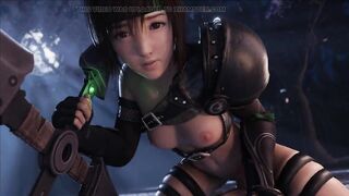 Yuffie Kisaragi sweet blowjob, rich small tits, intense sex (3D Hentai Porn Final Fantasy Remake) LazyProcrastinator